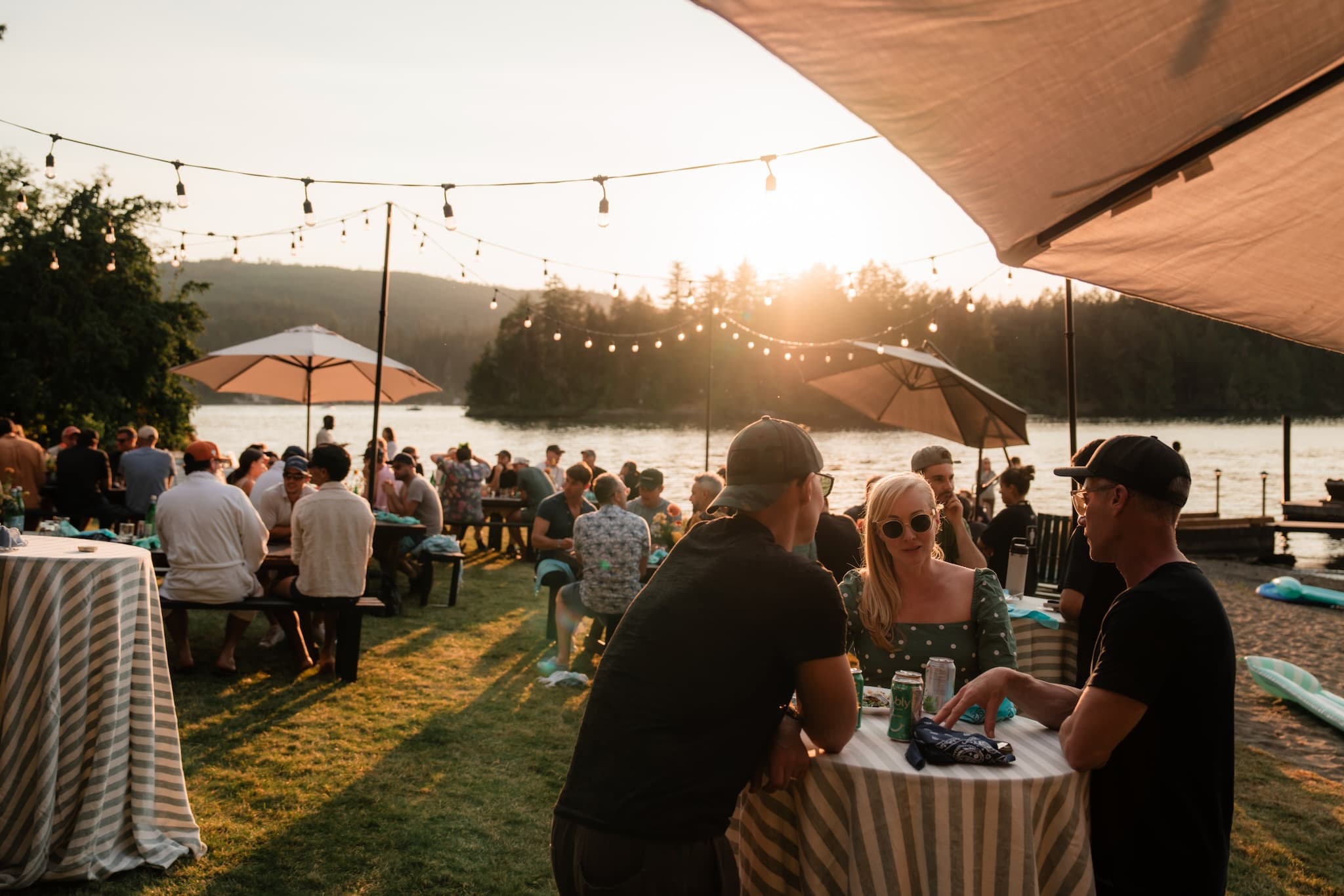 Lakefront sunset at IP3